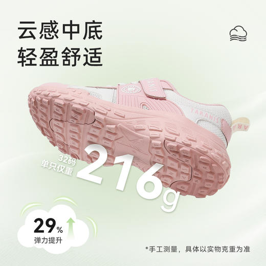 泰兰尼斯春款中大童超轻网面运动鞋T01D5A7095 商品图5
