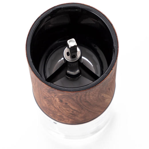 NITORI宜得利家居 手磨咖啡研磨器咖啡豆研磨机木纹不锈钢 商品图4