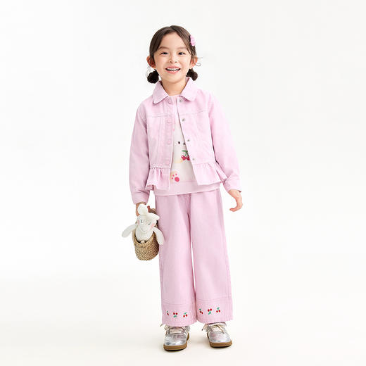 【实体店同款】女童翻领外套春季新款安奈儿童装XG615070 商品图3