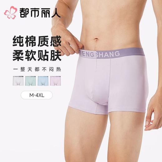 都市丽人内裤男士内裤50S棉内裤棉平角内裤明筋内裤FKCC29 商品图0