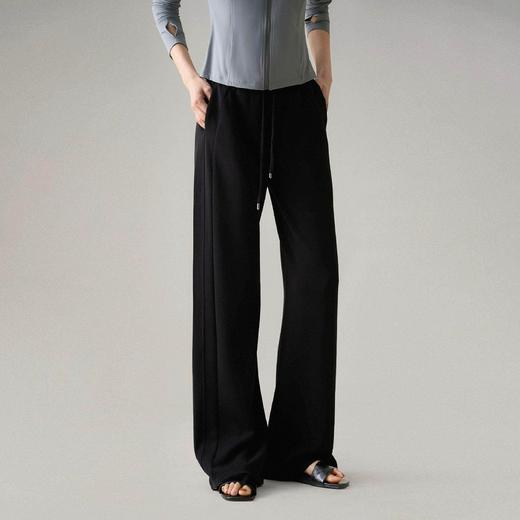 「高货sh」预售【铂金会员183/天猫249/差价66】(01801)洛诗琳柔软亲肤『小蛮腰瘦瘦裤』2026春季新款百搭松紧腰抽绳休闲裤 商品图4