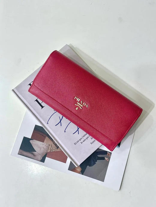 正品二手 Prada Saffiano 长款 钱包 商品图0