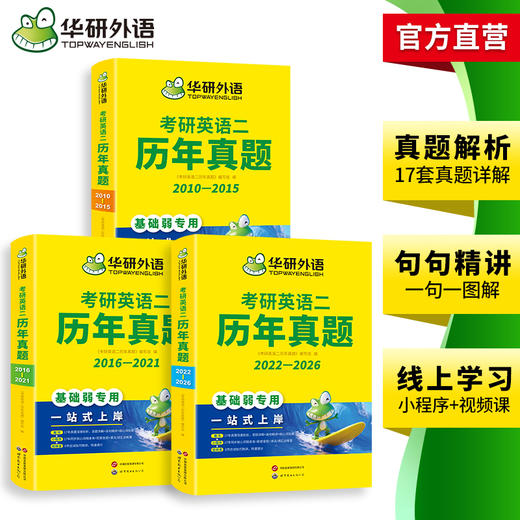华研外语 英语二历年真题 专项训练备考2027 考研英语一二历年真题试卷词汇单词书阅读理解语法长难句翻译写作文mba/mpacc复试资料书 商品图3