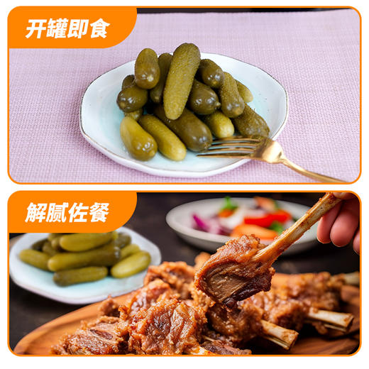 野兽优选｜卢卡布俄式乳黄瓜罐头330g/罐 低糖微甜/低糖微酸 商品图3