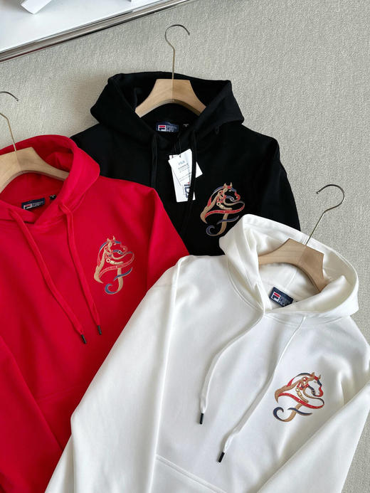 跨年售后 斐乐潮牌男女情侣款连帽卫衣 ggd 340215 商品图13