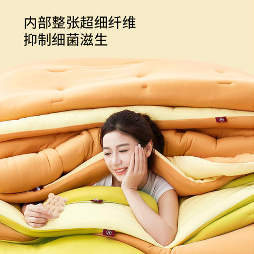 【如叶 · 暖绒被】如叶暖绒被冬加厚保暖被芯纤维被宿舍家用冬被 商品图4