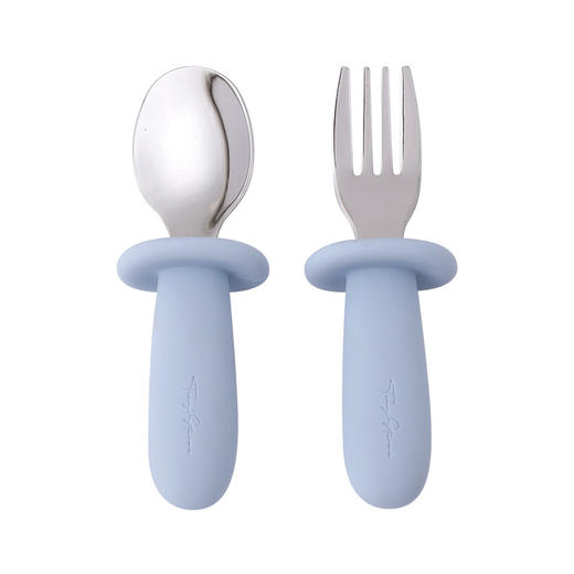 TinyStarse 冰淇淋叉勺 婴幼儿童硅胶316不锈钢辅食叉勺6月+ 商品图0