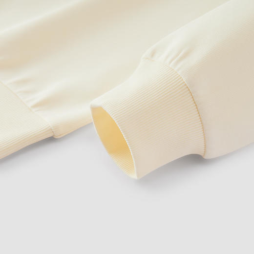 商场同款|森马卫衣女春条纹披肩字母绣花2026新款复古时尚套头衫 商品图3