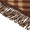 经典  格纹交织深浅棕调，像把英伦庄园的秋意裁成了披肩 —羊绒混纺的绒 商品缩略图5