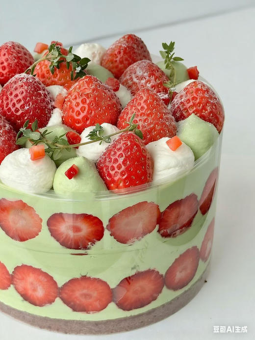 草莓三重奏 （开心果奶油） 商品图0