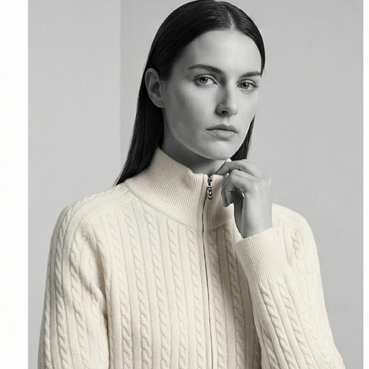 KINGDEER/KD 秋冬新款女式长袖羊绒衫L805752经典基本款/气质款鹿王 红色 商品图6