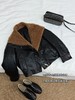 一店k 1oo%绵羊毛！90%鸭绒！一件不一样的羽绒服！又帅又暖的神仙外套！皮质软到炸！马思纯同款 宽松复古机车羊羔毛羽绒外套！ 商品缩略图10