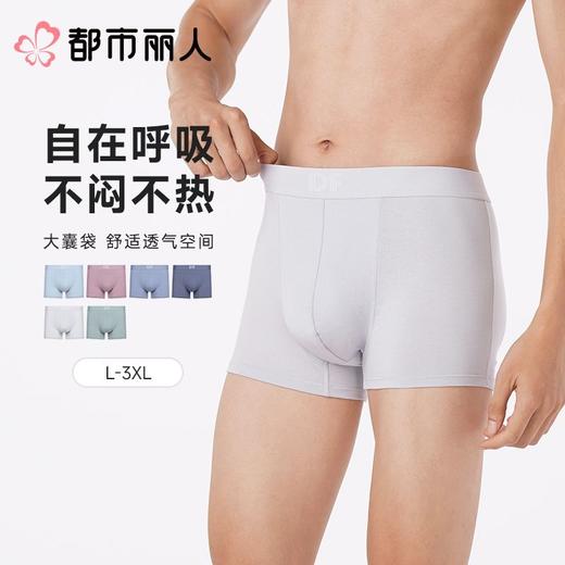 都市丽人内裤男士内裤空气棉内裤棉平角内裤明筋内裤FKCC28 商品图0