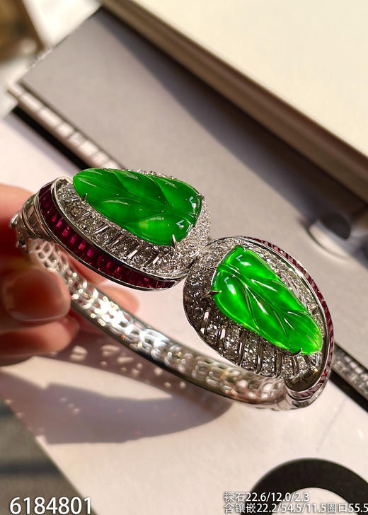 6184801，叶子手镯。具体价格微信咨询 商品图2