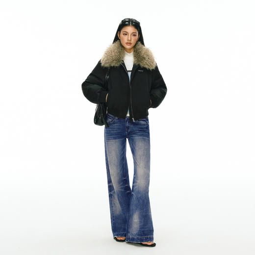 Ariseism 美式复古高级感毛领羽绒服女冬季新款保暖外套 商品图2