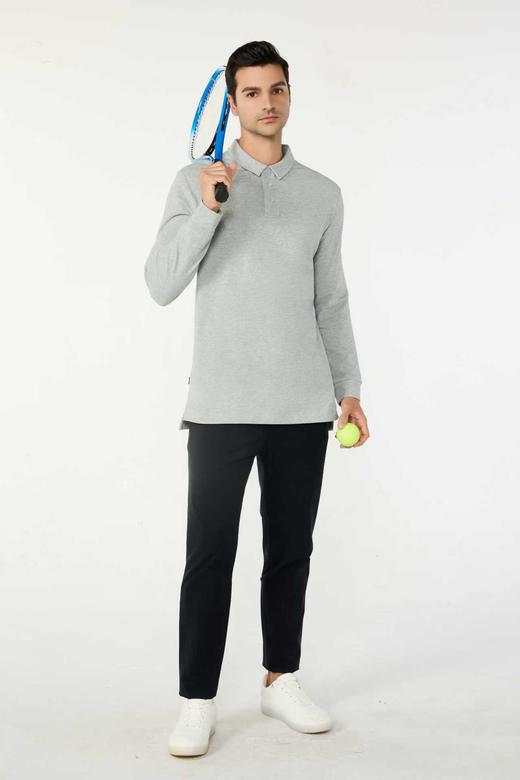 IYOGA  简约纯色长袖 Polo 商务休闲双场景适用MT030 商品图2