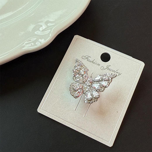 甜美精致满钻蝴蝶结银针耳环-纪念日百货门店同款168644141 商品图2