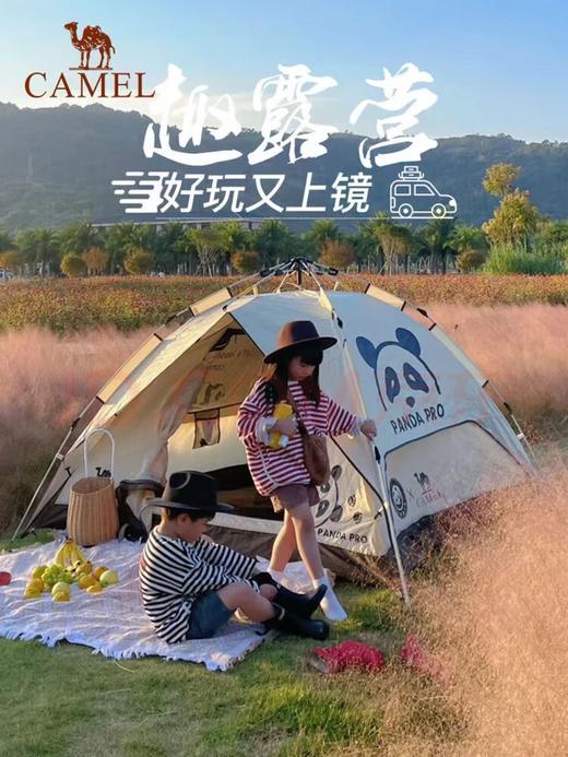 【金皇会员355金币专享】骆驼（CAMEL）帐篷户外便携式折叠野营露营公园野餐全自动帐篷【山系熊猫】 商品图4