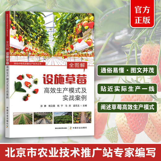 全图解设施草莓高效生产模式及实战案例【官方正版，可开发票】 商品图0