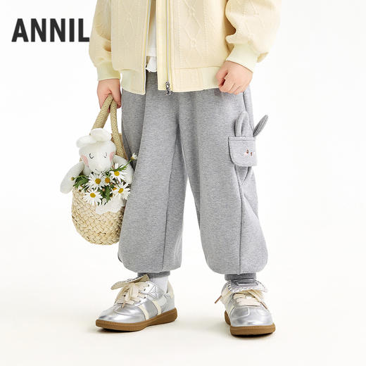 【实体店同款】女童全腰针织长裤春季新款安奈儿童装XG616068 商品图1