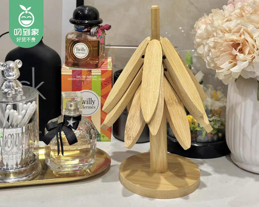 一棵树楠竹隔热垫-颜色随机（5片/组） 商品图2