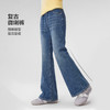 笛莎Deesha 官方童装女童裤子2025年冬季新款大童女孩儿童洋气牛仔裤喇叭裤长裤 商品缩略图2