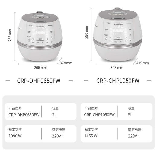 CUCKOO福库小白贝电饭煲韩国官方正品进口家用IH高压智能电饭锅 商品图3