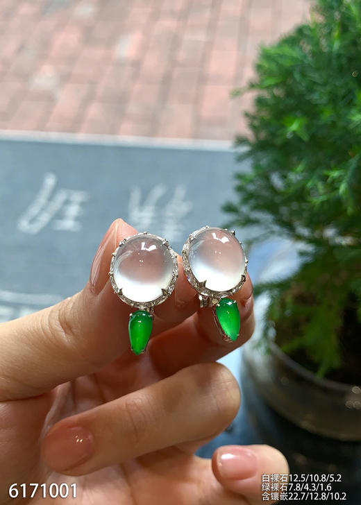 6171001，蛋面耳钉。具体价格微信咨询 商品图3