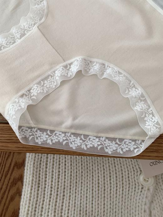 贴身小暖炉～秋冬糯叽叽羊绒感磨毛女内裤纯棉底档蕾丝边保暖大码 商品图6