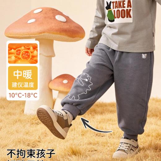 ⁵【一体绒保暖长裤】百搭耐磨透气 TWLLBE3056 YY05-QTT-AYD 商品图2