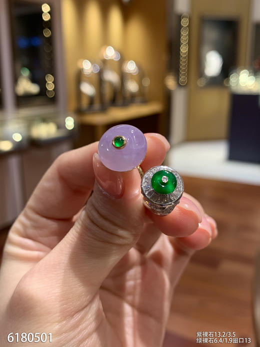6180501，平安扣戒指。具体价格微信咨询 商品图2