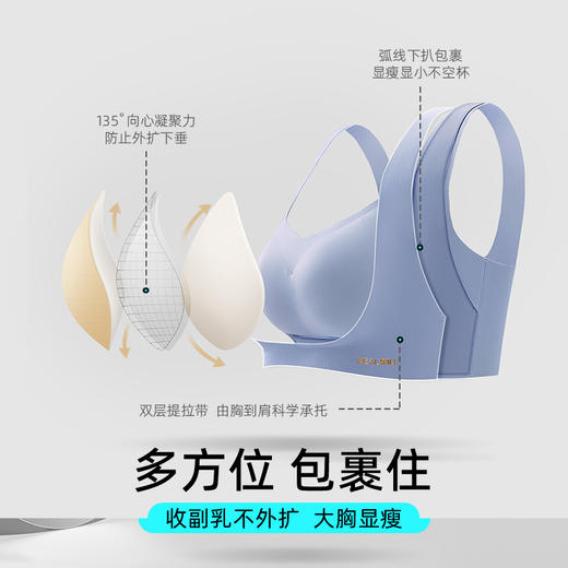 💗【提拉女王圆润款-B-F杯】【全罩杯提拉显小】润微青瓷雅韵，优雅提拉，穿出东方韵味润微内衣文胸  提拉女王+提拉王后【提拉系列】 商品图2