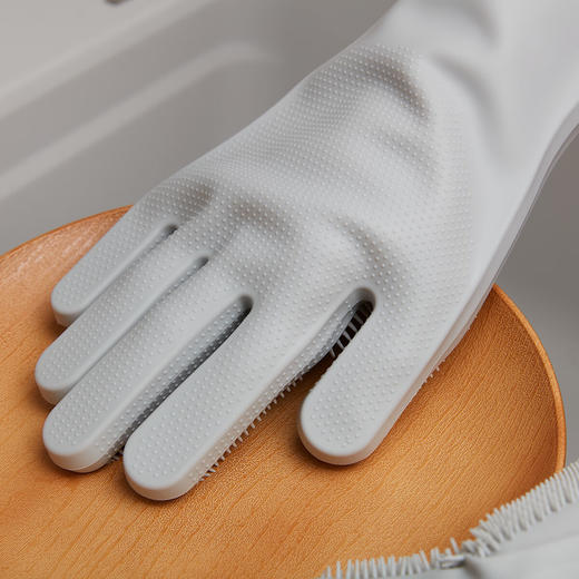 NITORI宜得利家居 做家务洗碗耐用劳务手套保护手硅胶多用手套 商品图2