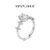 ShiningHouse[培育] 18k金钻石戒指 椭圆形1克拉钻人工真钻人造钻石K金戒指时尚钻石戒指悦己送礼臻选【此商品不支持7天无理由退货退款】预计3日发货 商品缩略图2