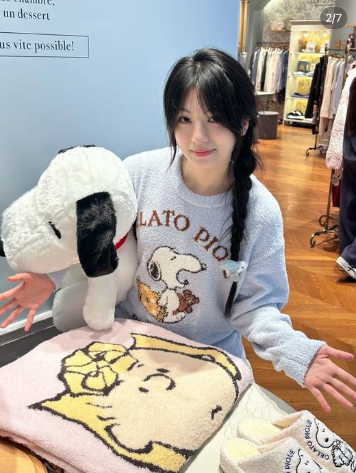 一店k （半边绒羽毛纱！）有新年生肖款！居家摆烂时间必须拥有的半边绒家居服！软fufu幸福感爆棚！情侣套装、睡裙系列合集！ 商品图12