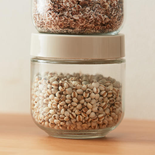 NITORI宜得利家居  干果谷物防潮保存瓶玻璃收纳罐储存罐可堆叠果酱瓶 商品图1
