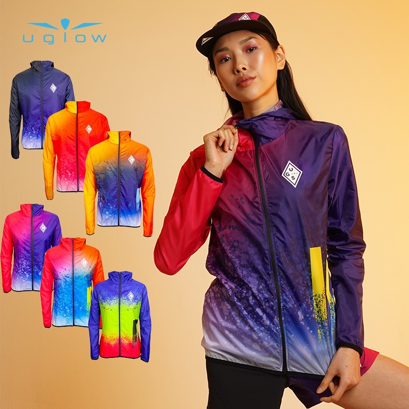 UGLOW超轻连帽皮肤衣WIND UGS JACKET男女款户外跑步长袖防风速干透气运动风衣