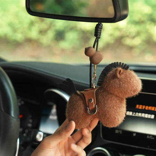 呈白X徐悲鸿美术馆马上福禄小马随身香挂|奢牌工艺水准，随手挂包出片又有大牌感 商品图3