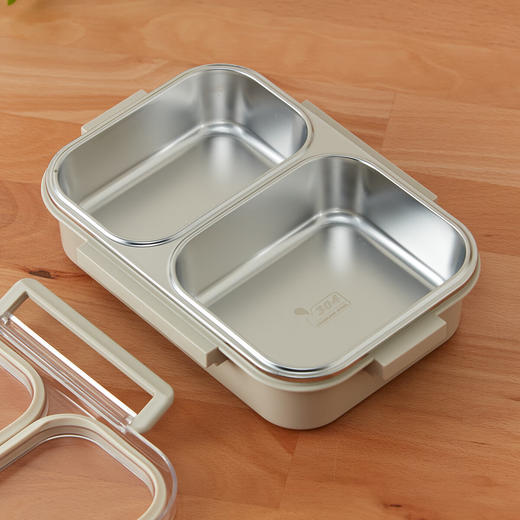 NITORI宜得利家居 上班族带饭盒野餐便携餐盒加热可微波不锈钢饭盒 商品图2