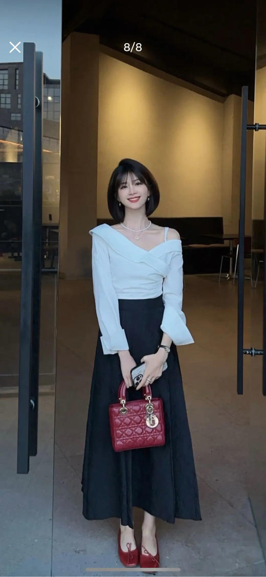 Dior 四格 玫红色 羊皮 斜挎包 商品图2