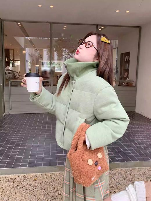 <曾小咸推荐>现货秒杀 ！微信超特价！韩系绿格纹百褶半身裙 日常139.99 立减60 秒杀79.99！！棉服外套 秒杀169.99！！ 商品图14