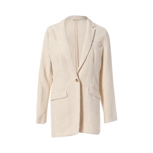 Famecoco范可儿一粒扣通勤西装春秋季女士棉麻休闲时尚百搭小西服外套F195AB021 商品图6