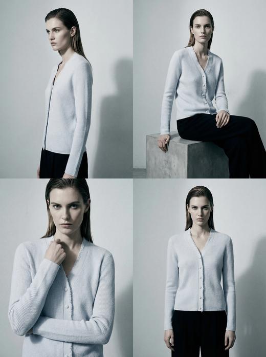 KINGDEER/KD秋冬新款女式v领慵懒休闲羊绒衫L805567经典基本款/气质款鹿王 红色 商品图2