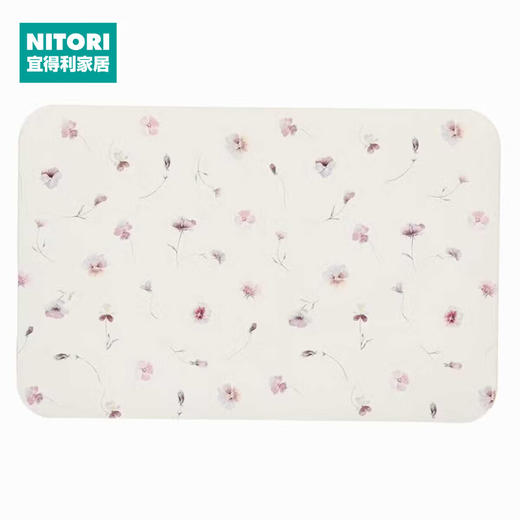 NITORI宜得利家居 卫生间地垫浴室垫含硅藻土防滑吸水软垫 商品图0