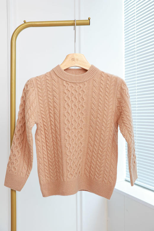 儿童韩系绞花羊毛衣 商品图1