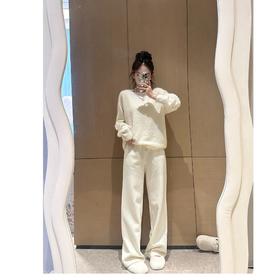 现货 新款牛奶休闲裤