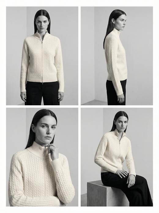 KINGDEER/KD 秋冬新款女式长袖羊绒衫L805752经典基本款/气质款鹿王 红色 商品图5