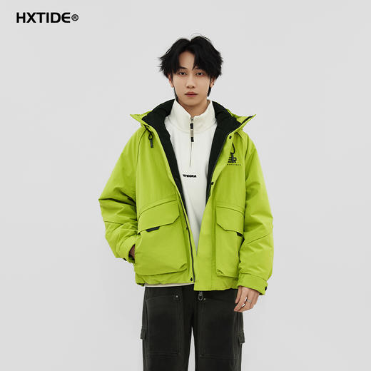 【新品上新】HX 冬季短款带帽羽绒服C100540006101 商品图0