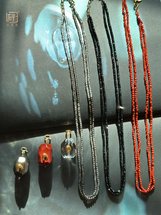 三生石.马语者“万能扣”吊坠彩宝金属多用项链 商品图0