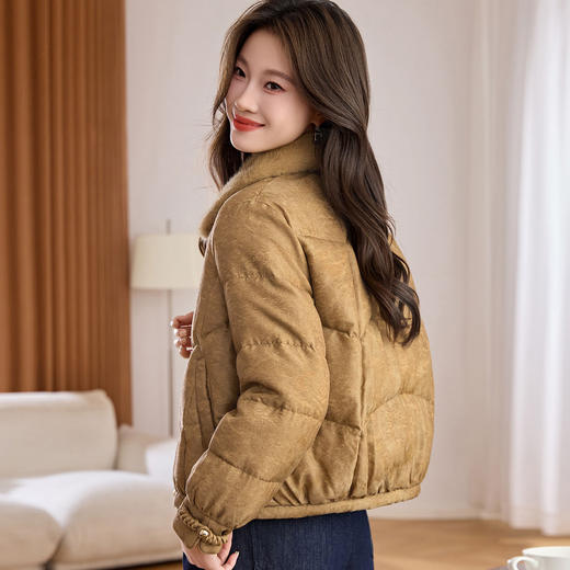 时尚加厚羽绒服，洋气显瘦百搭白鸭绒外套HR-YRX9323 商品图3